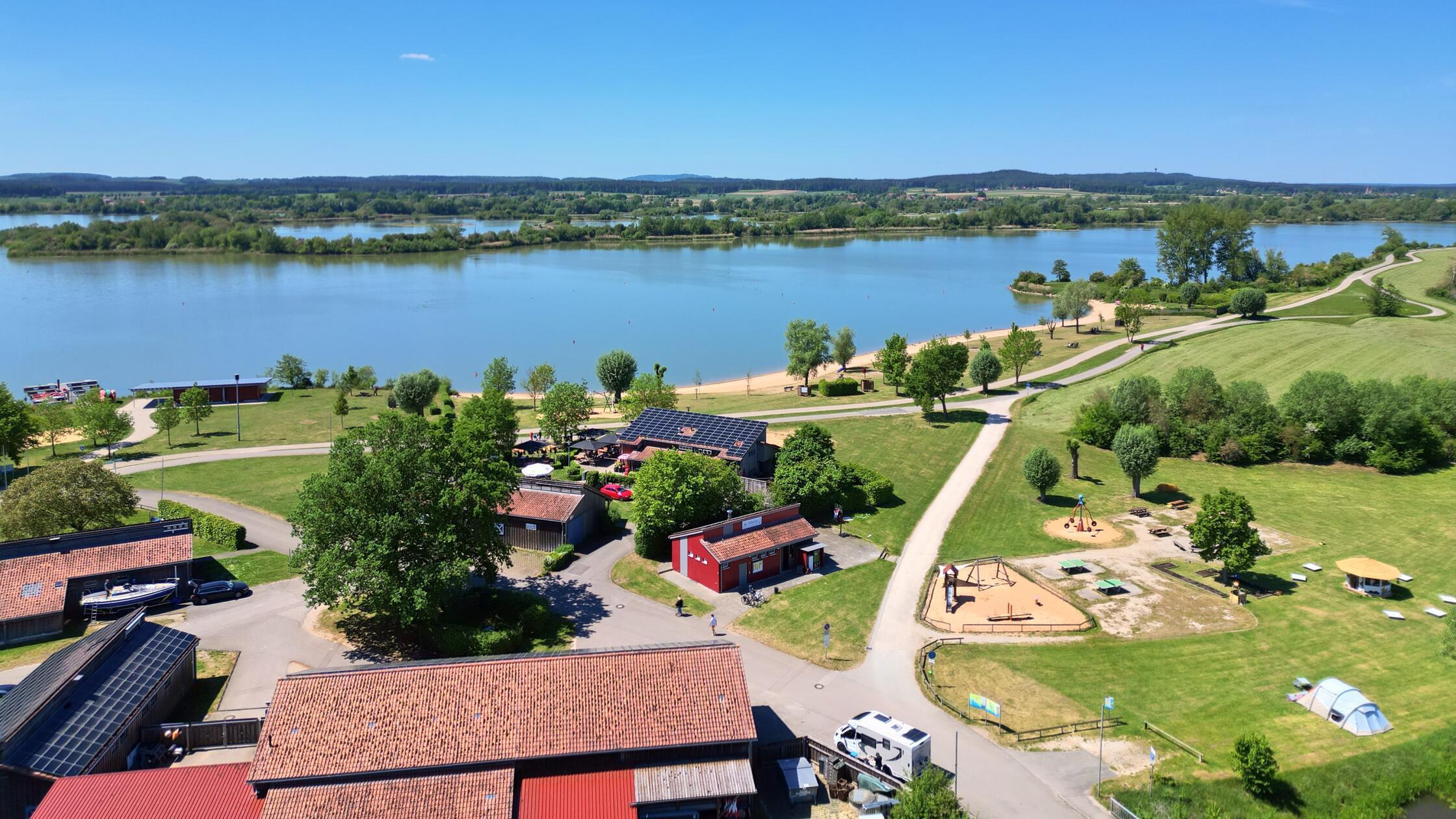 Altmühlsee Muhr Strand Drohne