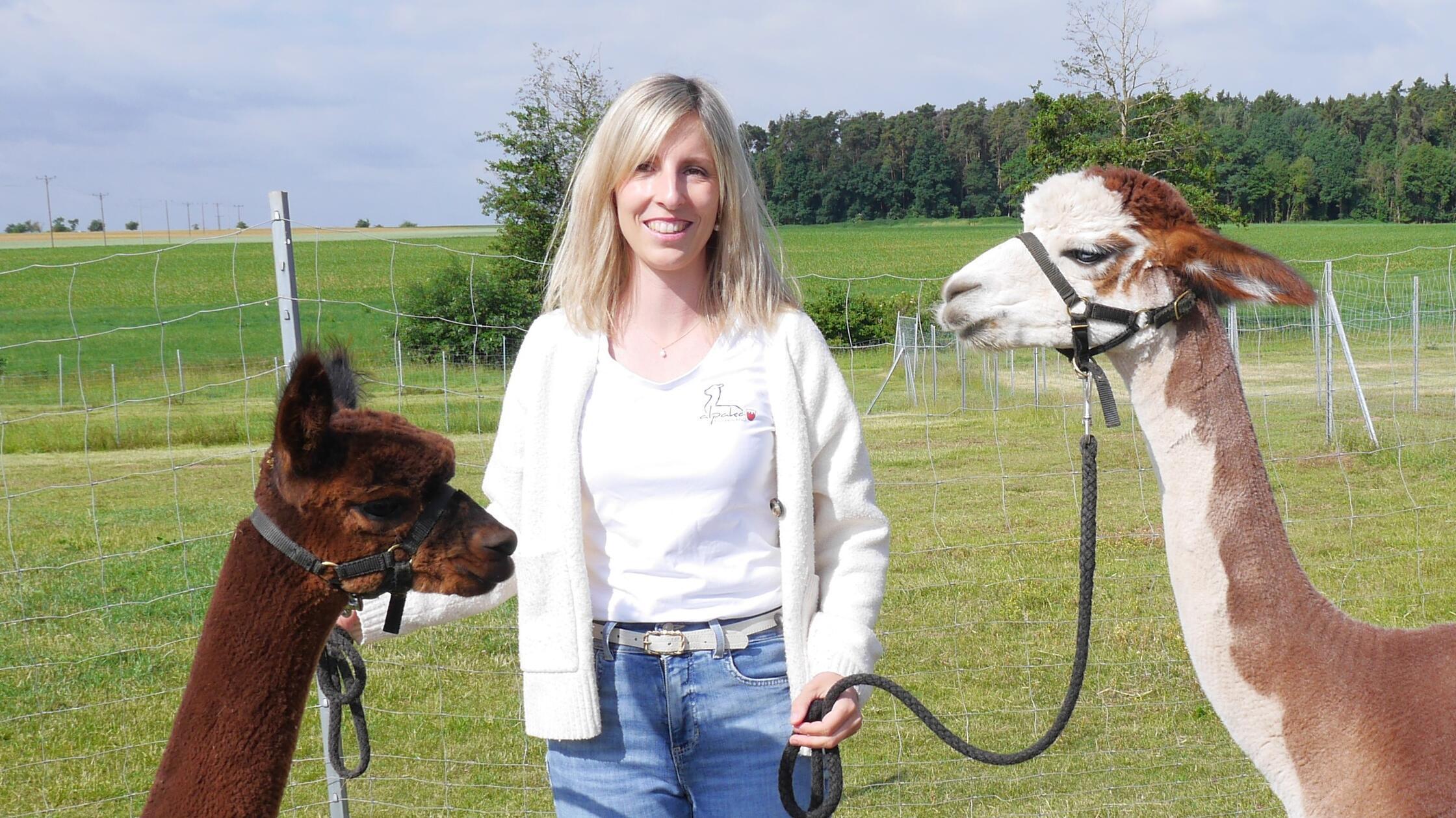 Seit zwölf Jahren züchtet Anne Weeger Huacaya-Alpa
