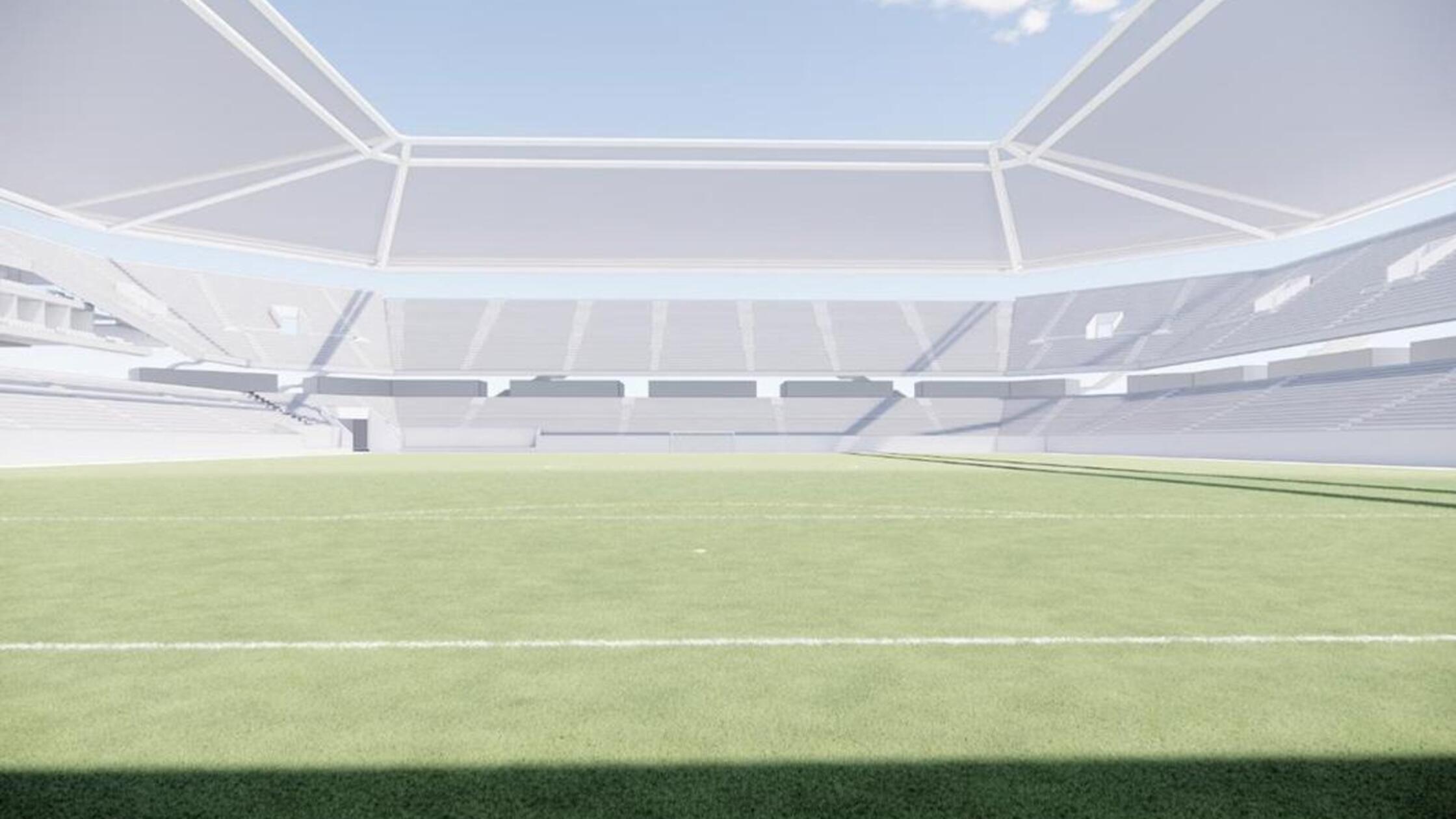 Entwurf des neuen Nürnberger Stadions