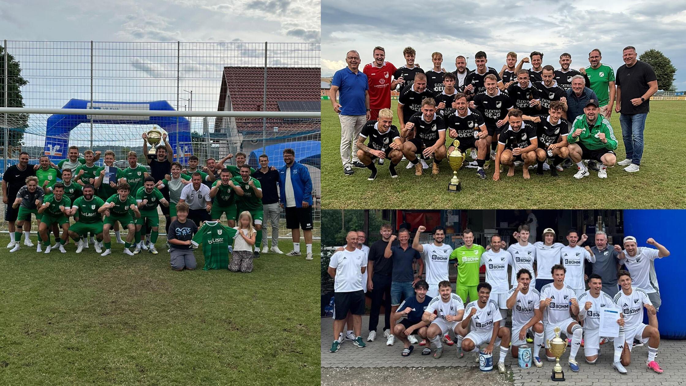 Die Siegerteams des VR-BankCup 2026: links der TSV
