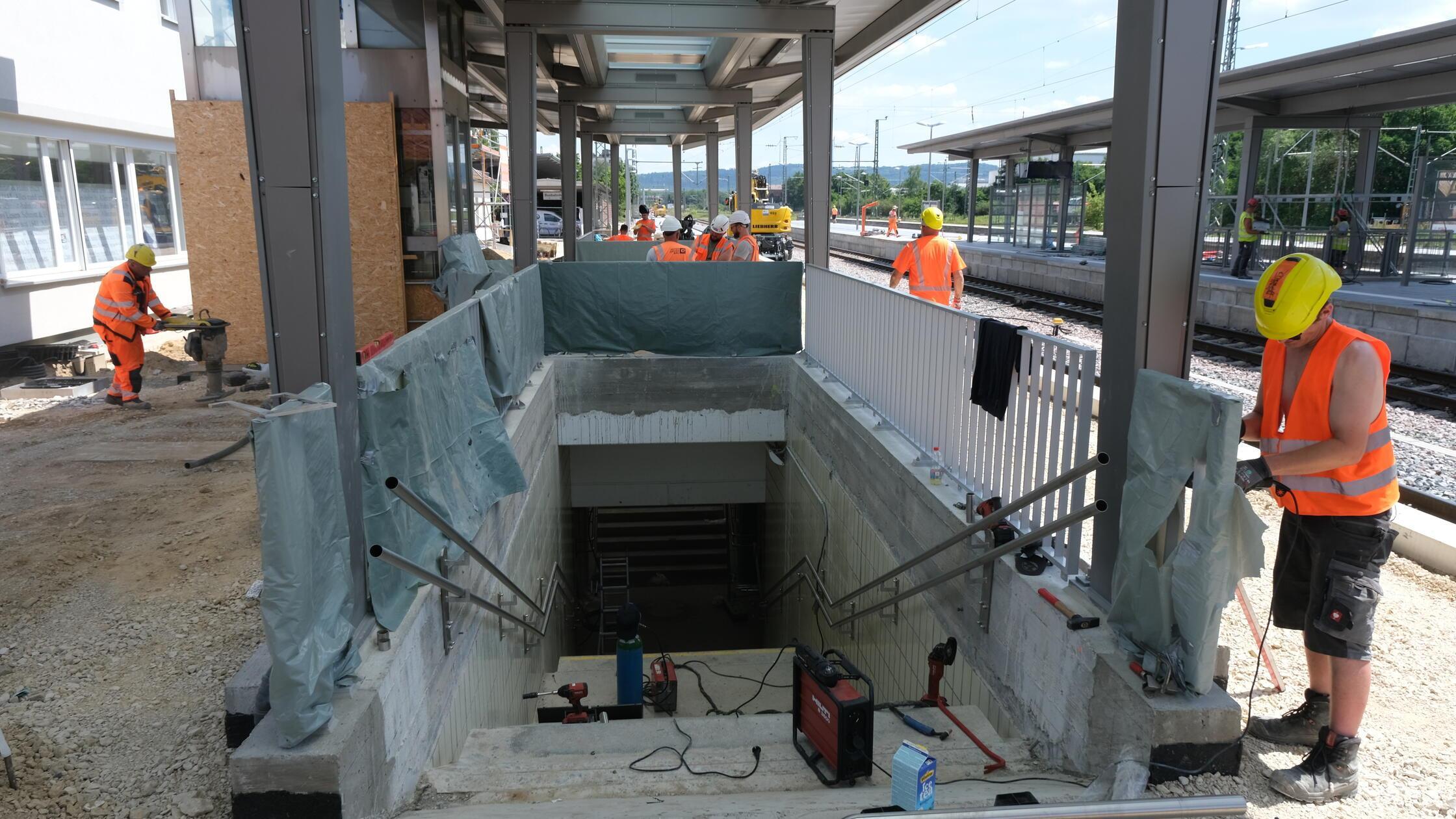 Bauarbeiten Bahnhof Neumarkt Juni 2026