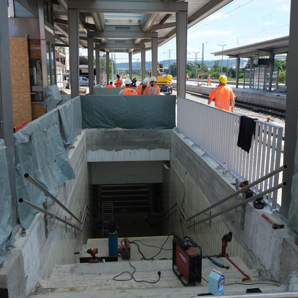 Bauarbeiten Bahnhof Neumarkt Juni 2026