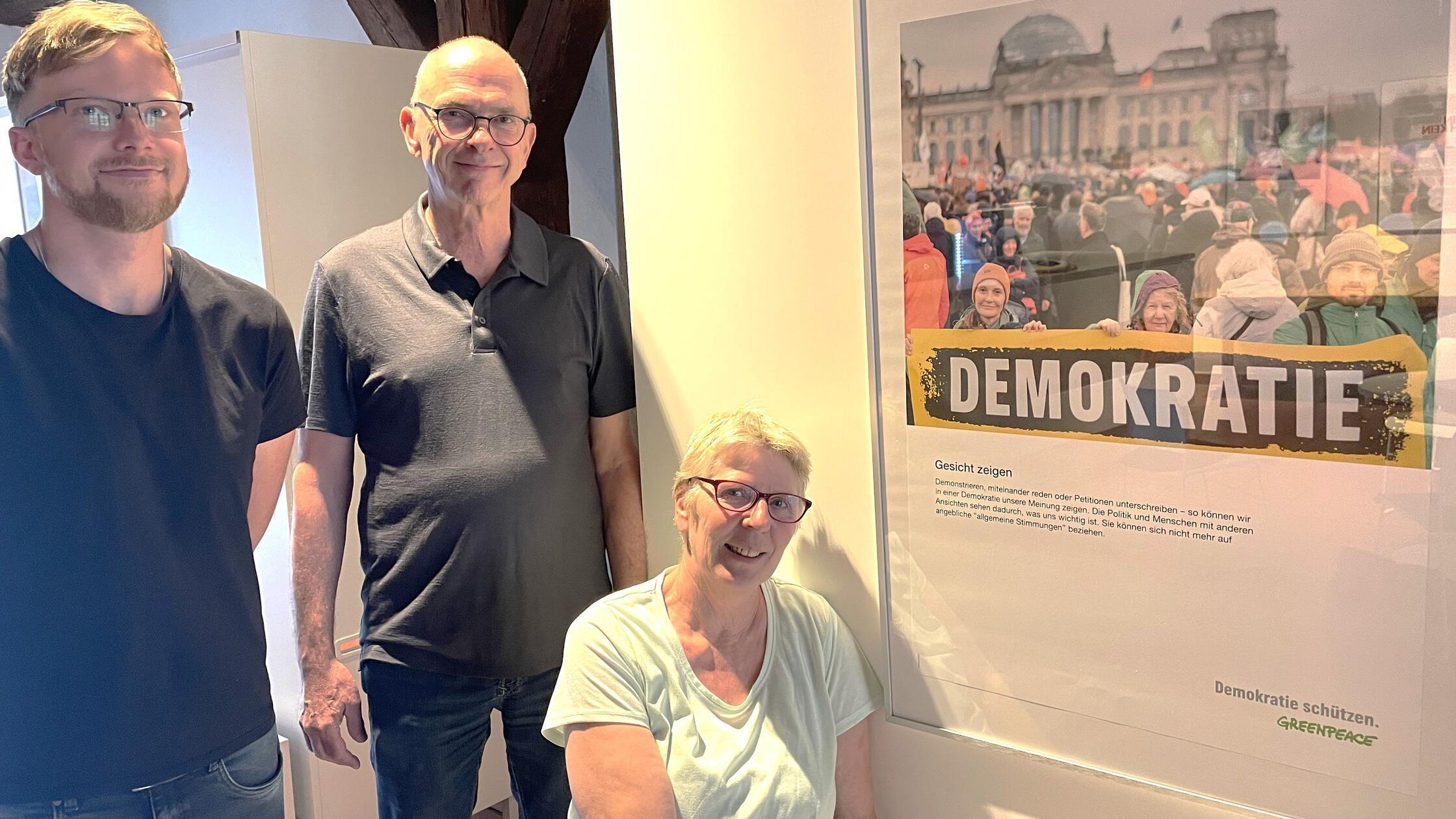 Sascha Sambale, Klaus Neunhoeffer und Mona König (