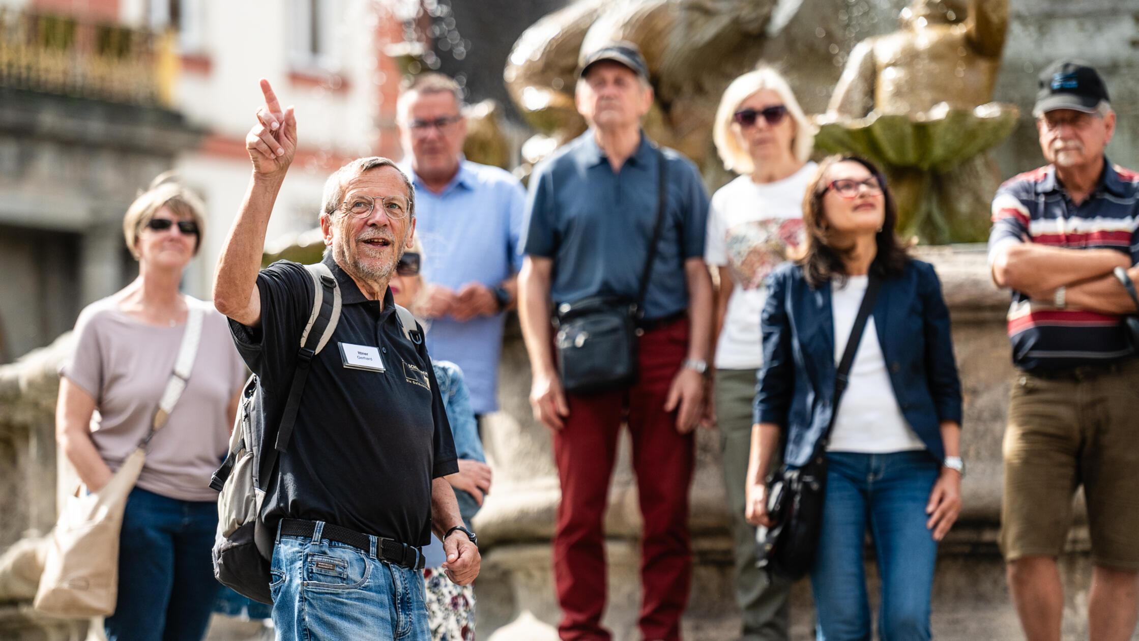 Das Foto  zeigt eine offenen Stadtführung im Septe