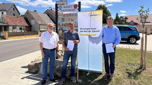 Der Glasfaser-Ausbau in Gnotzheim schreitet voran.