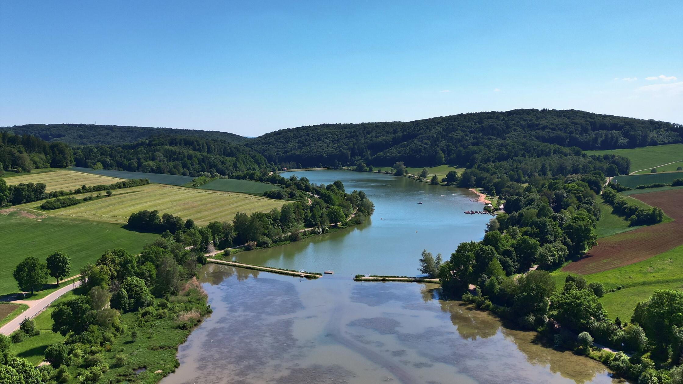 Hahnenkammsee Hechlingen Drohne