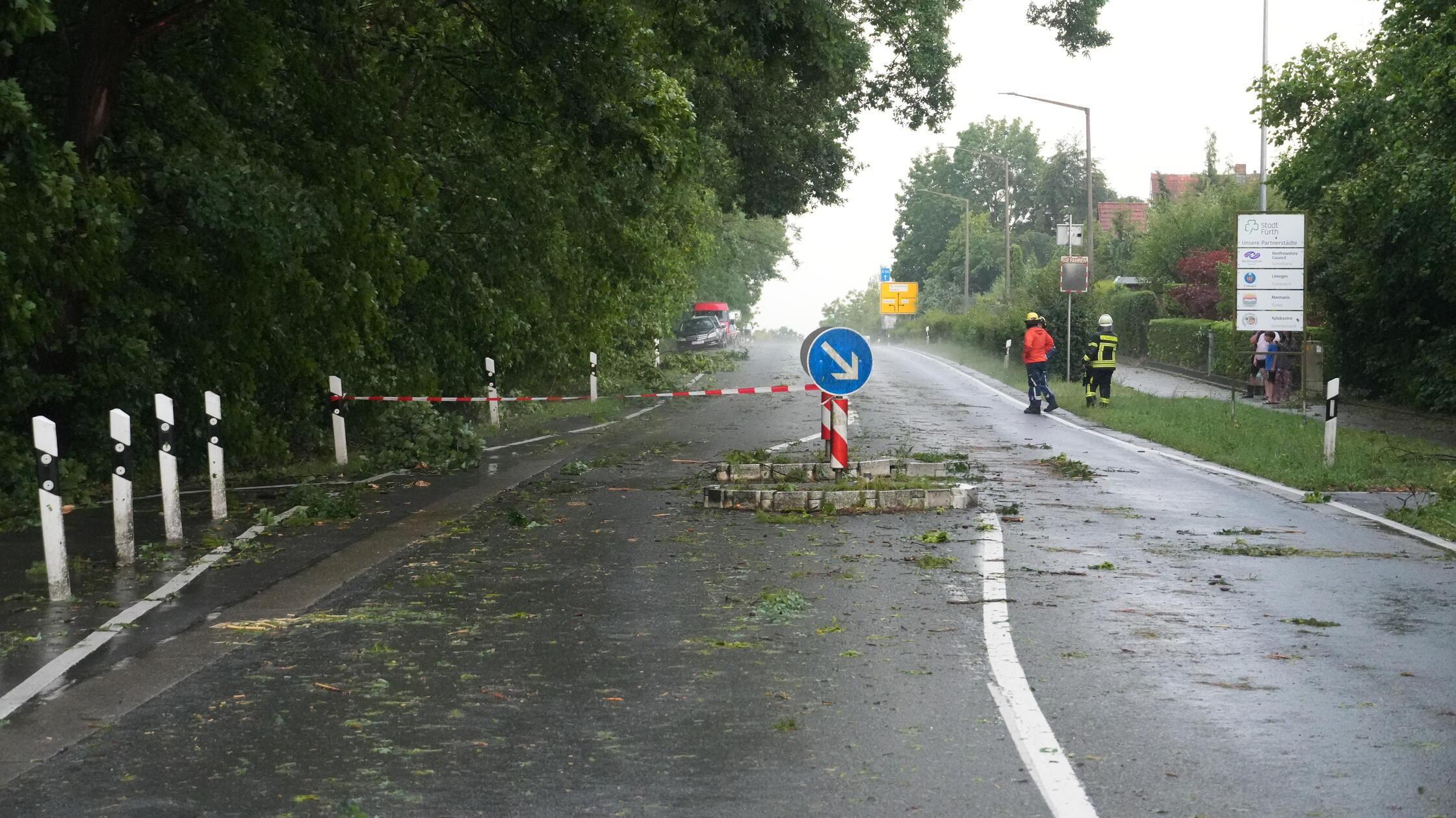 Unwetter Schäden Fürther Norden