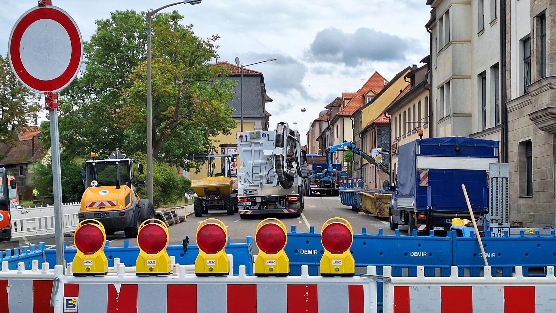 In der Pfarrstraße wird gerade fleißig gebaut. Sie