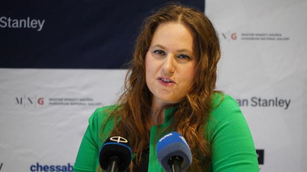 Judit Polgar, Schachspielerin aus Ungarn, spricht