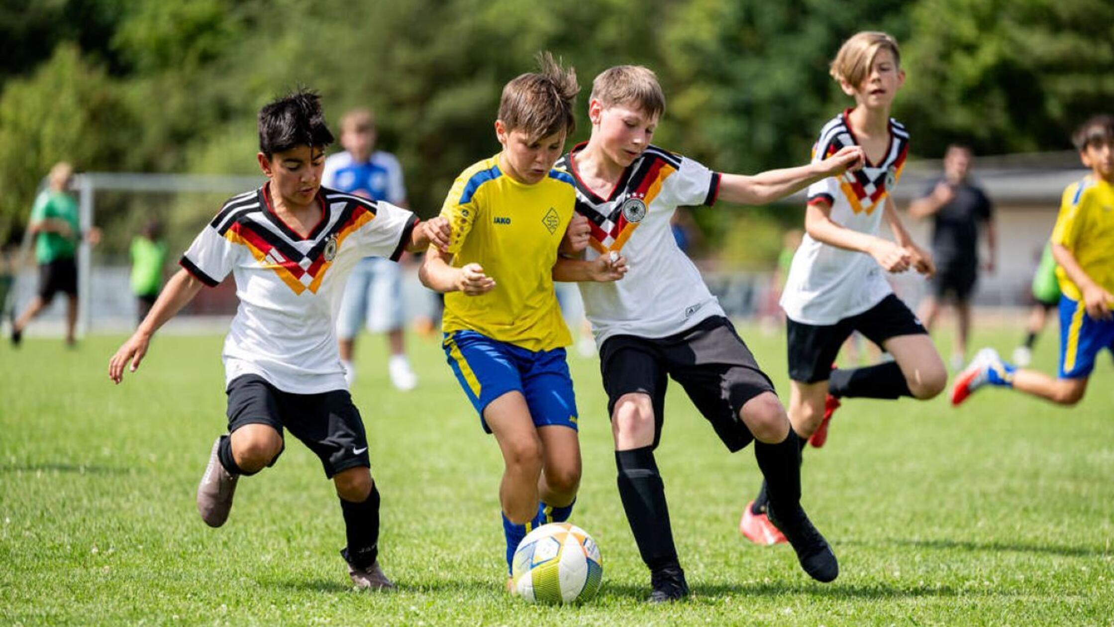 Der TSV Ammerndorf trat in Deutschland-Trikots bei