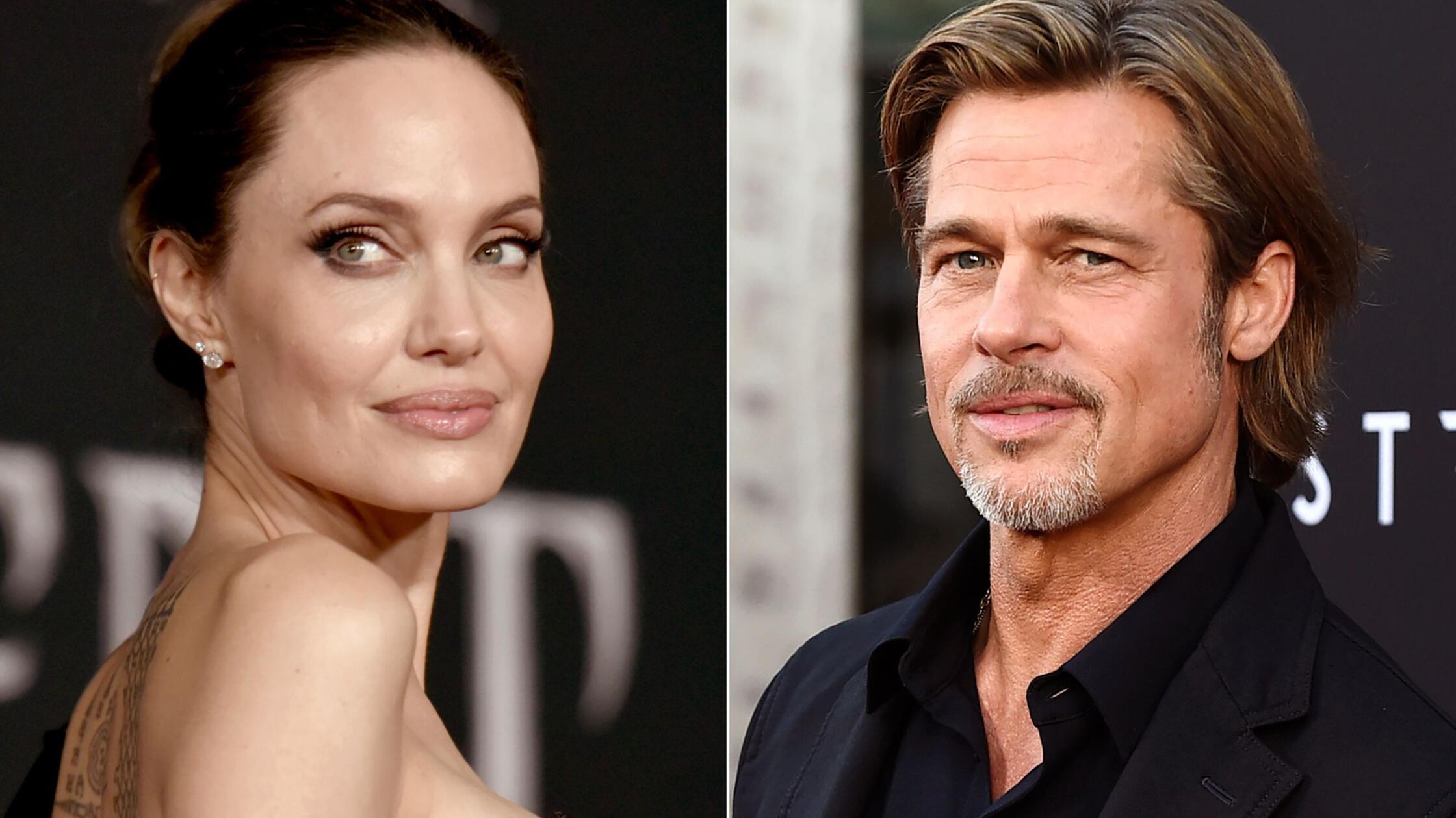 Die Kombo zeigt Angelina Jolie bei einer Premiere 