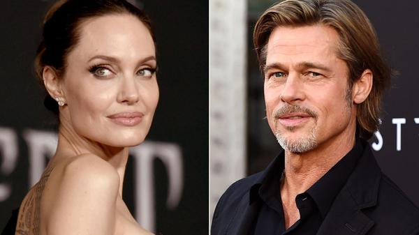 Die Kombo zeigt Angelina Jolie bei einer Premiere