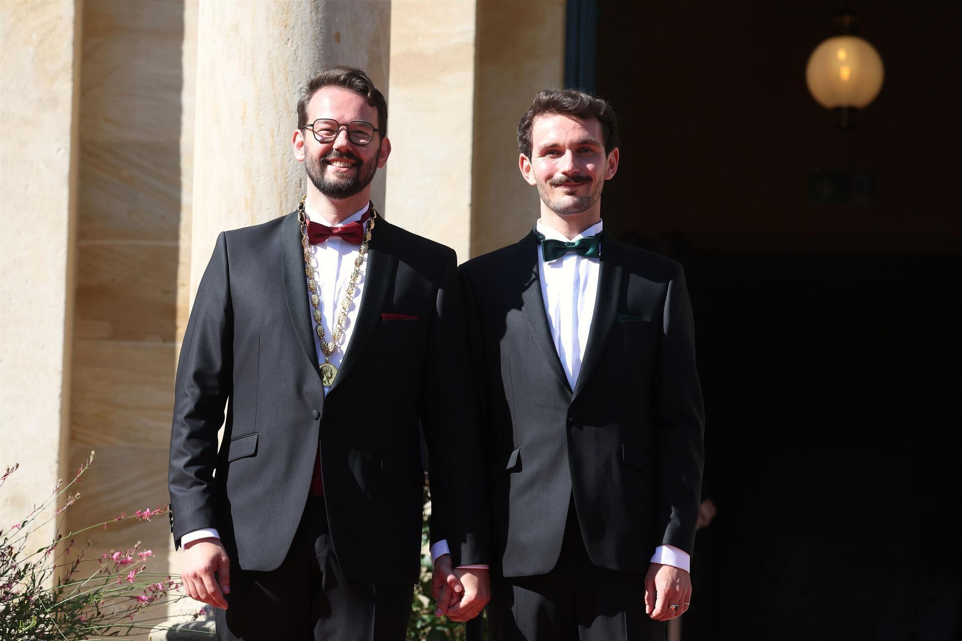 Als Gastgeberstadt war Bayreuth ebenfalls vertreten: Oberbürgermeister Andreas Zippel besuchte die Eröffnung gemeinsam mit seinem Partner Luca Maaß.