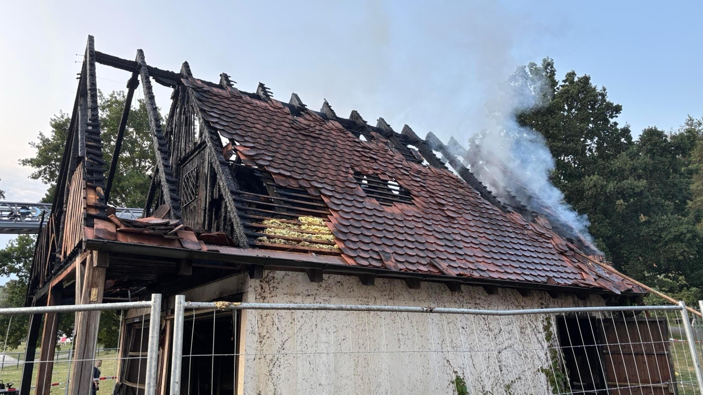 Brand Schuppen Seezentrum Wald