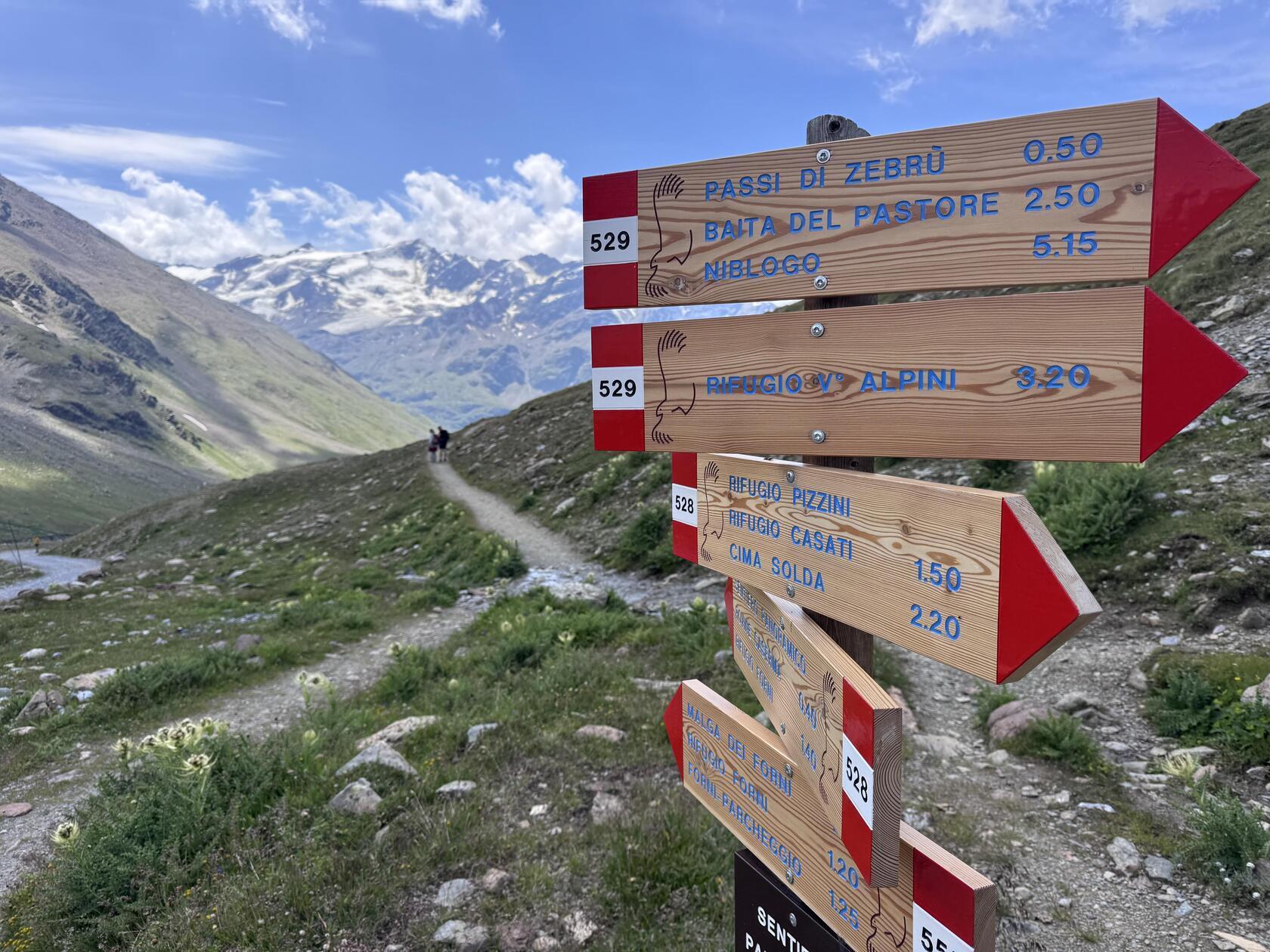 Das Netz an Wanderwegen rund um Bormio ist nahezu unerschöpflich.