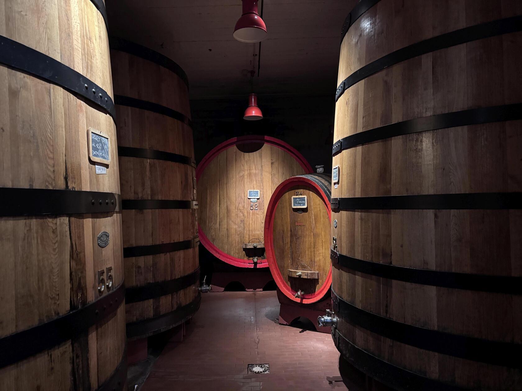 In den Kellern unter der Altstadt von Bormio lagert der Braulio-Kräuterlikör bis zu 30 Monate. Die Keller und die Manufaktur können besichtigt werden. © Redaktion FrontRowSociety.net, Foto: Elisabeth Grau.