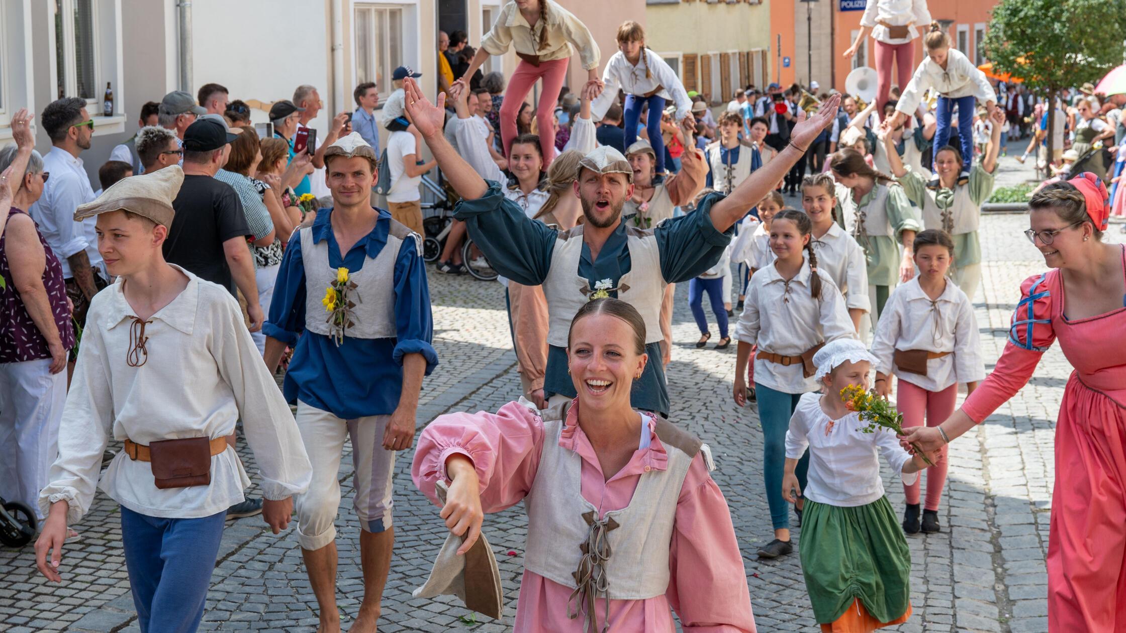 Höhepunkt des Hilpoltsteiner Burgfests war auch he