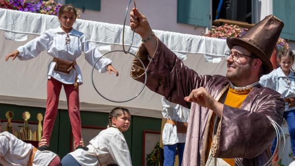Höhepunkt des Hilpoltsteiner Burgfests war auch he