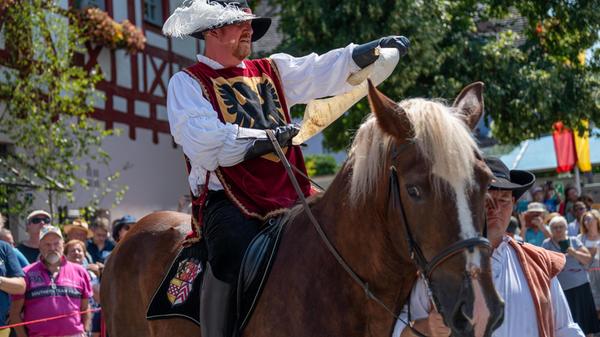 Höhepunkt des Hilpoltsteiner Burgfests war auch he