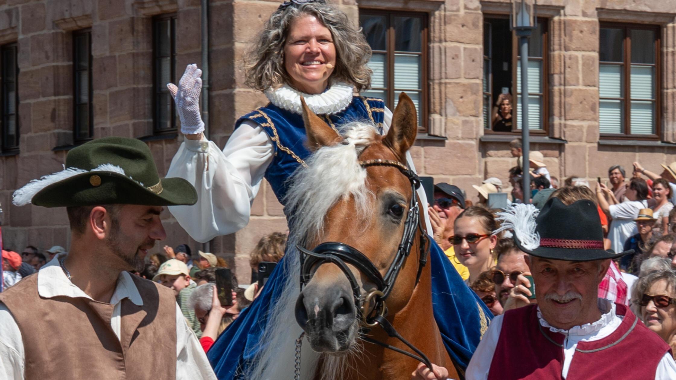Höhepunkt des Hilpoltsteiner Burgfests war auch he