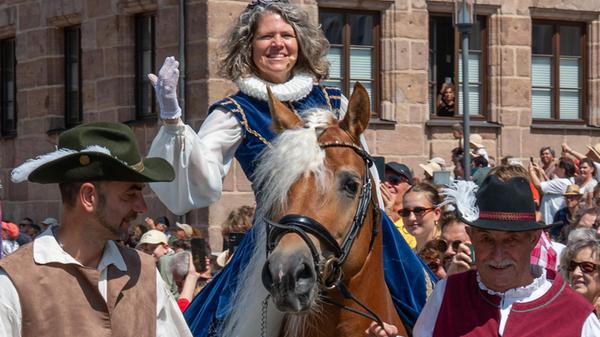 Höhepunkt des Hilpoltsteiner Burgfests war auch he