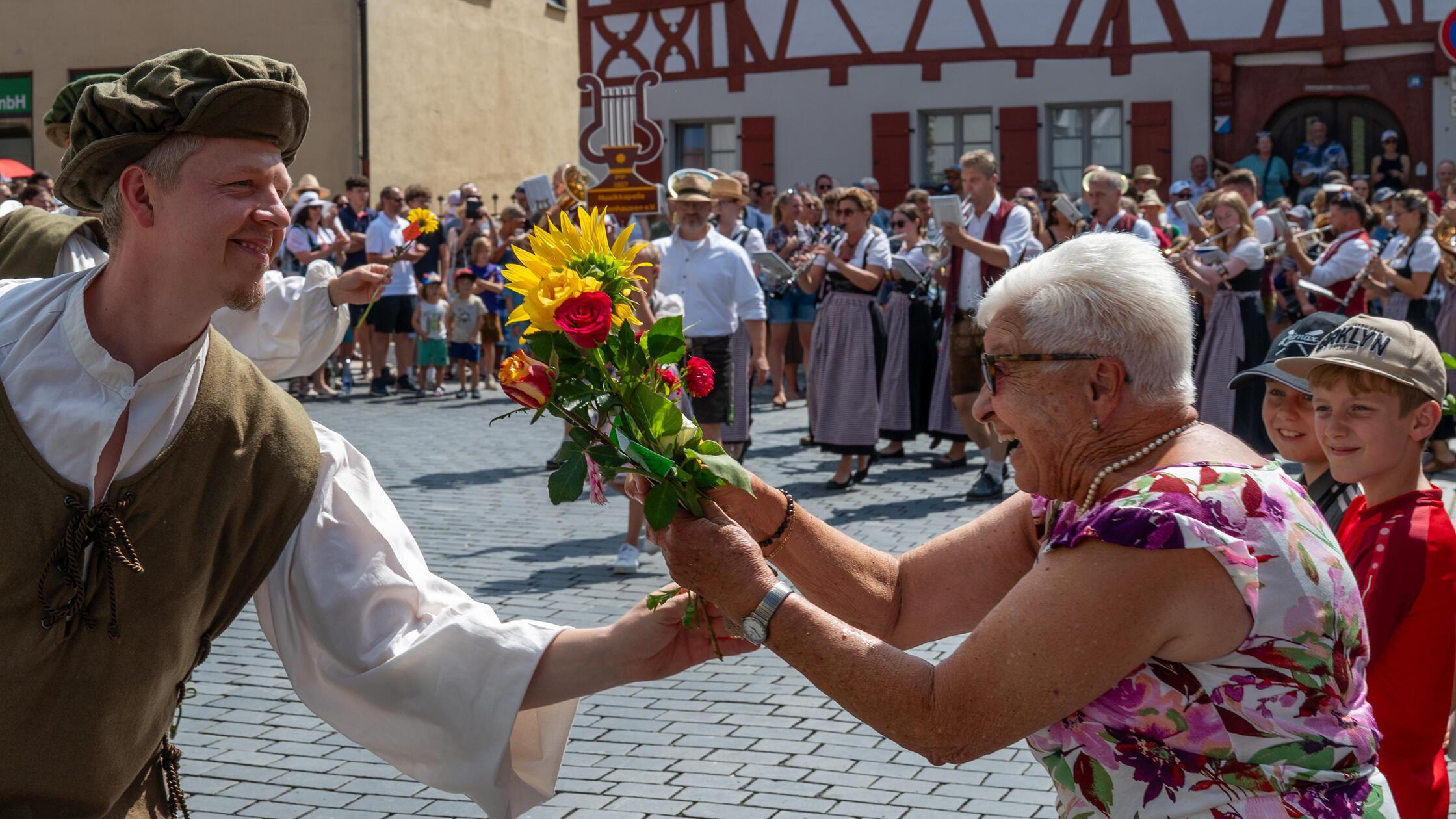 Höhepunkt des Hilpoltsteiner Burgfests war auch he