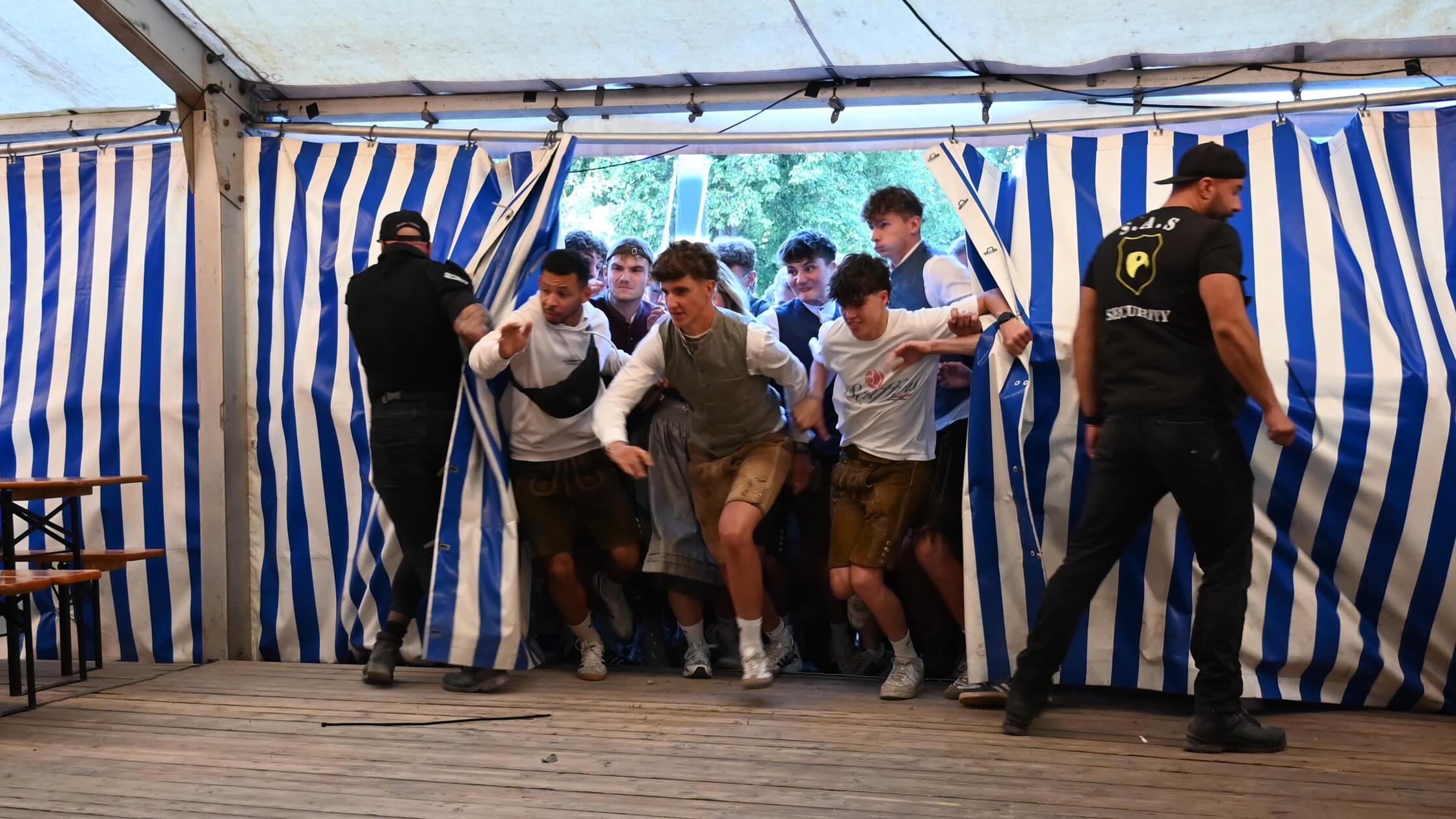 Beim Frühschoppen auf dem Hilpoltsteiner Burgfest 