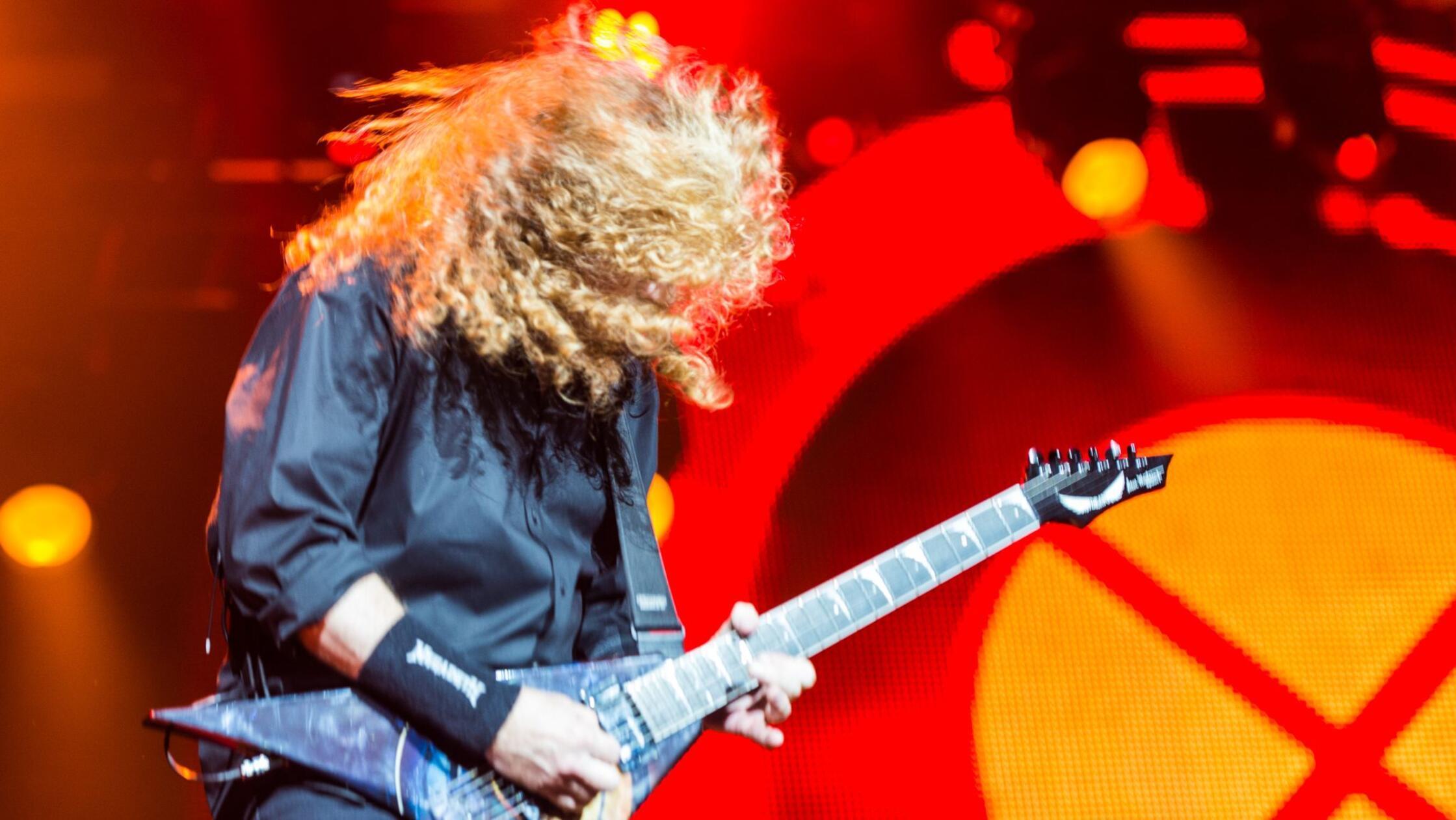 Dave Mustaine, Gitarrist und Sänger der amerikanis