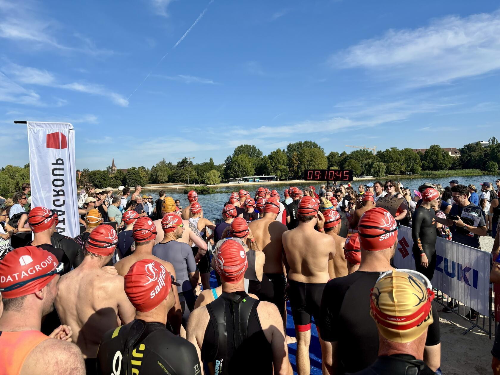 Start und Ziel des Triathlons waren am Wöhrder See.