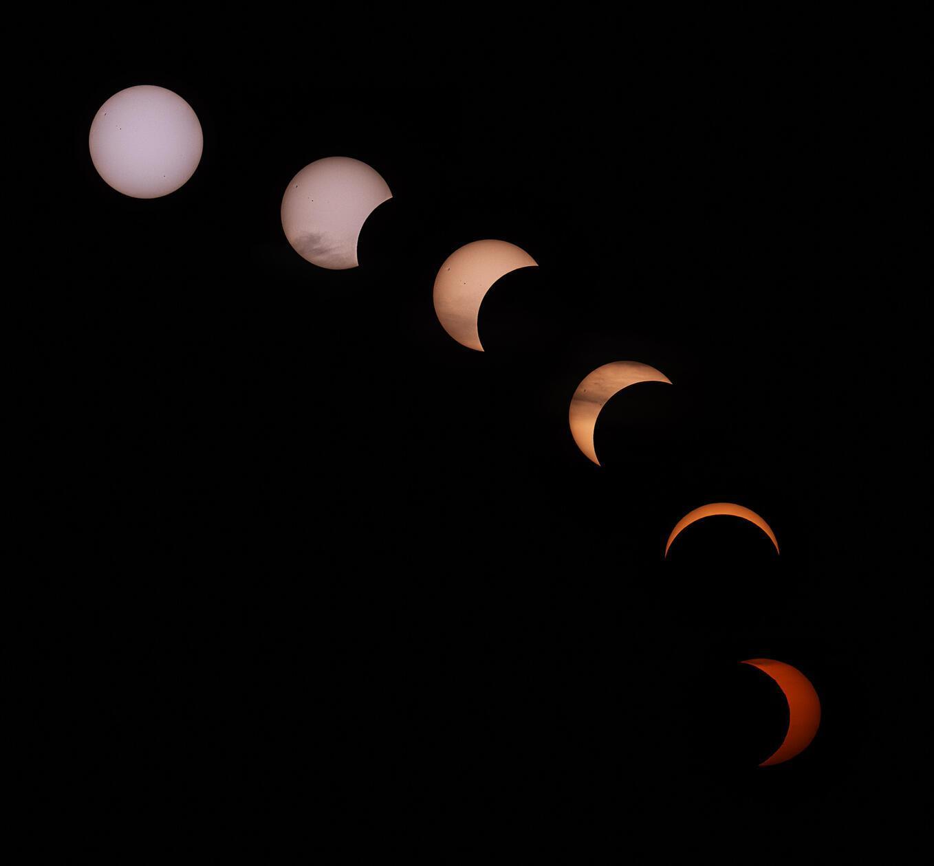 So schön sah die partielle Sonnenfinsternis im Landkreis Neumarkt aus.