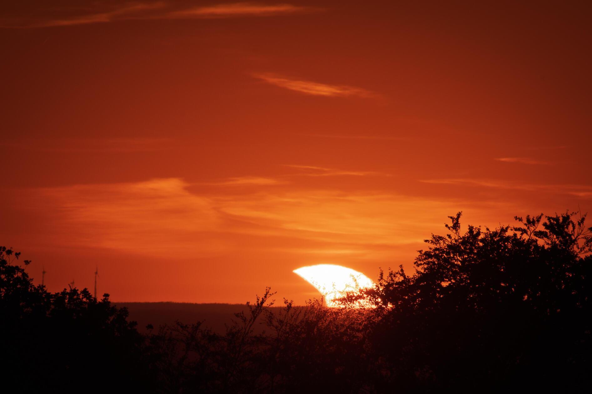 So schön sah die partielle Sonnenfinsternis im Landkreis Neumarkt aus.