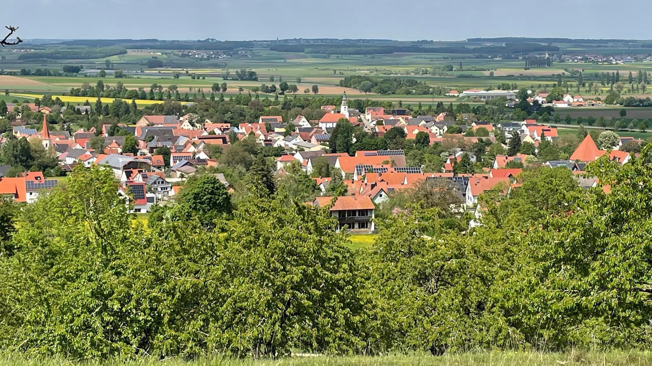 Blick von der Buchleite auf Markt Berolzheim_Foto 