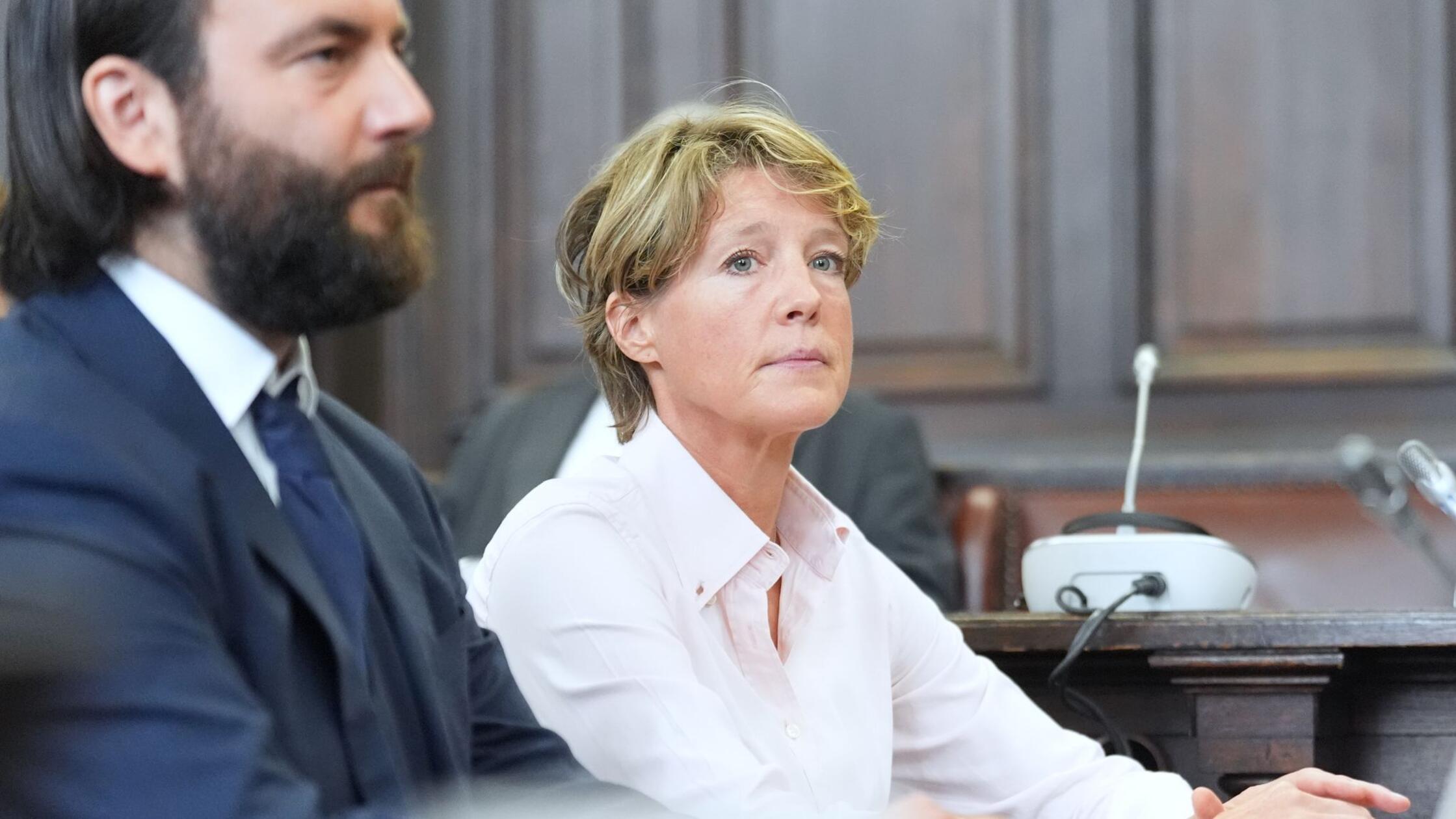 Christina Block (r), deutsche Gastronomin und Unte