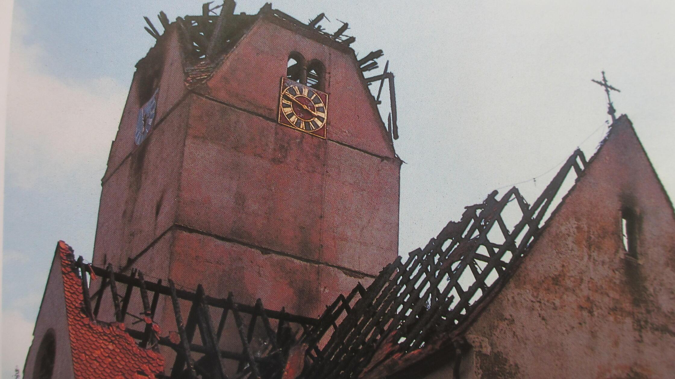 Brand Marienkirche 1986