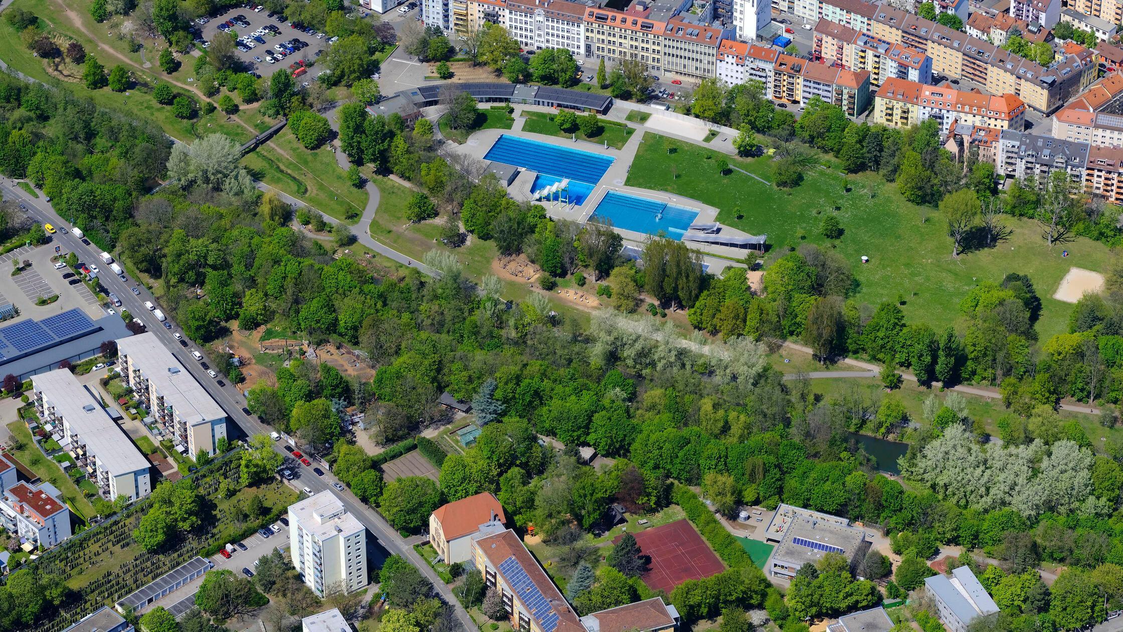 Luftbild: Westbad
