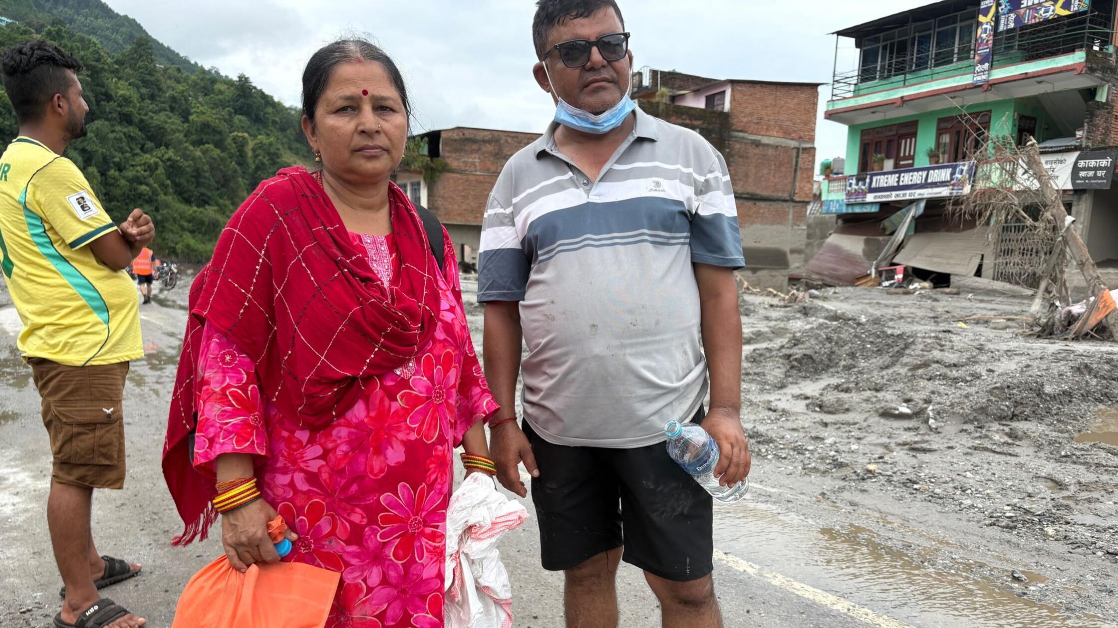 Bhagawati Khatiwada und ihr Mann Min Kumar Khatiwa