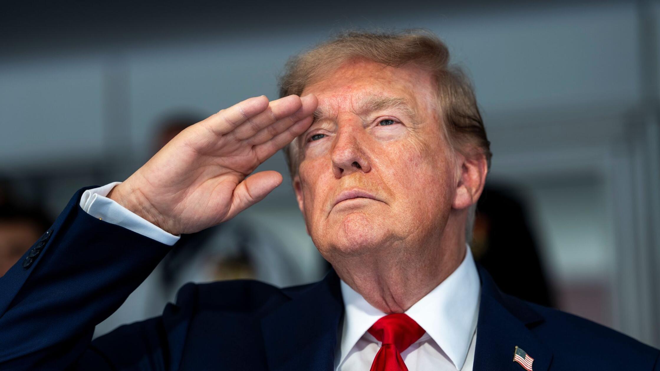 US-Präsident Donald Trump ist während der National
