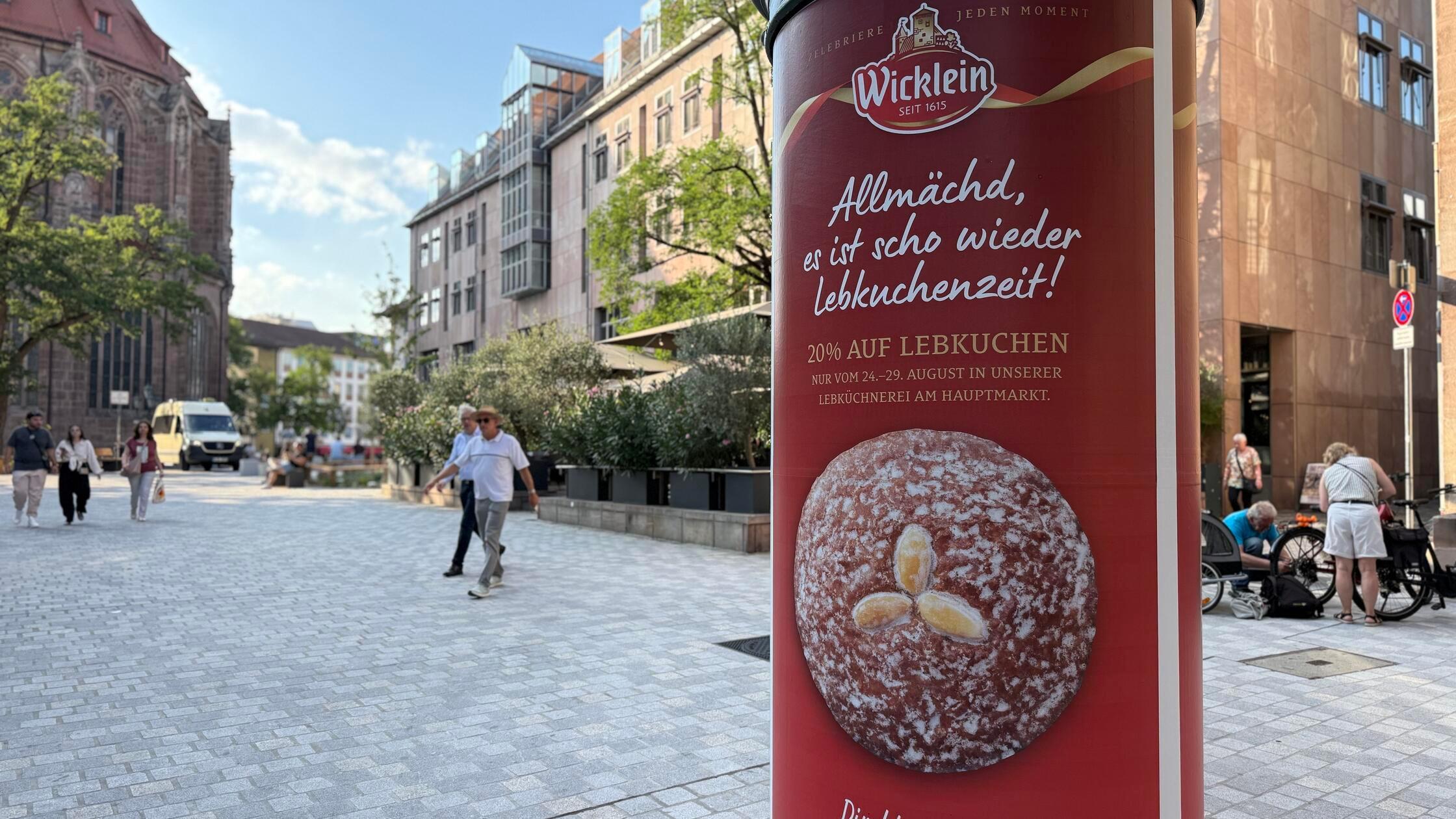 Lebkuchen Litfaßsäule