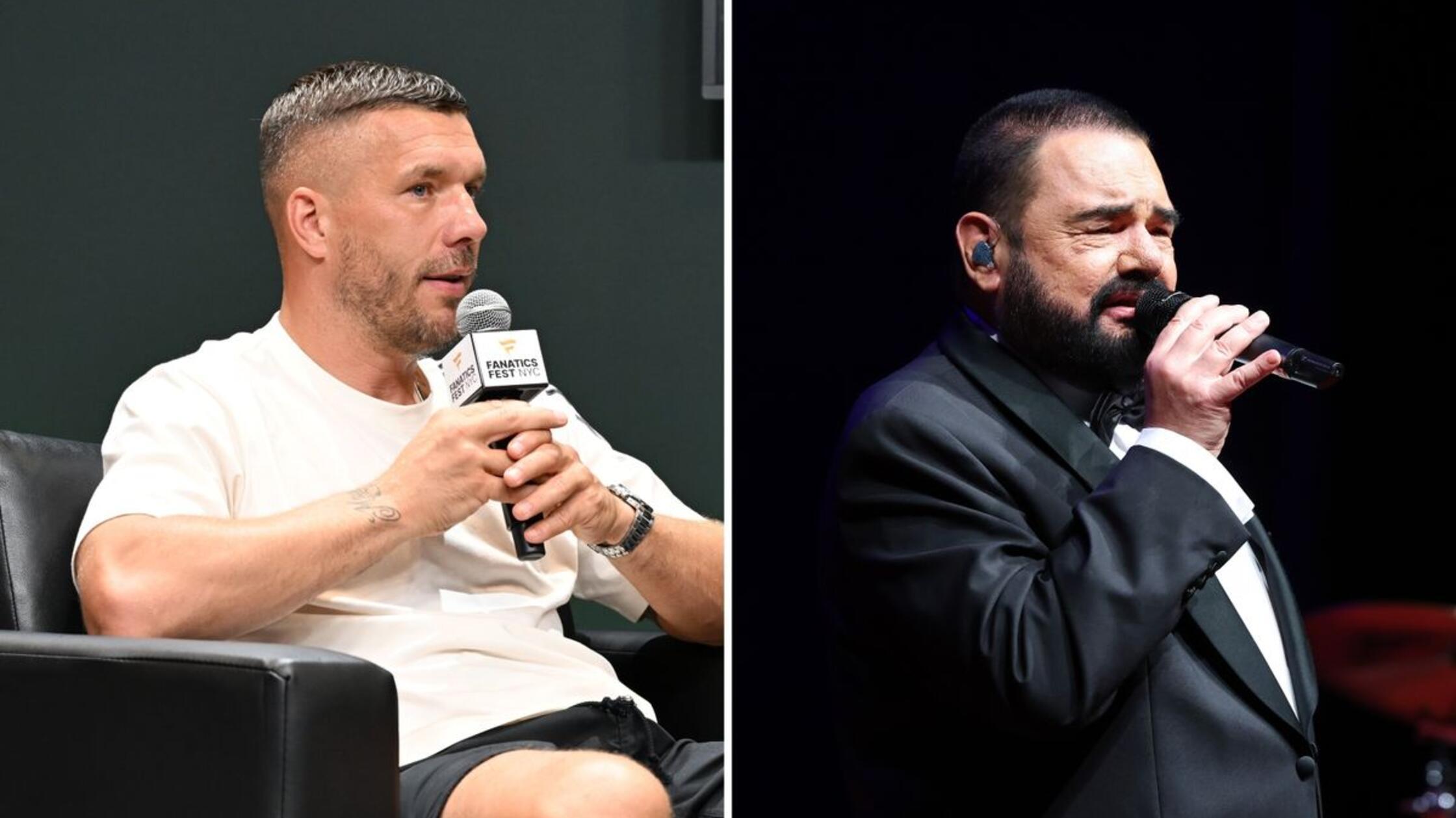  - Lukas Podolski und Marian Gold