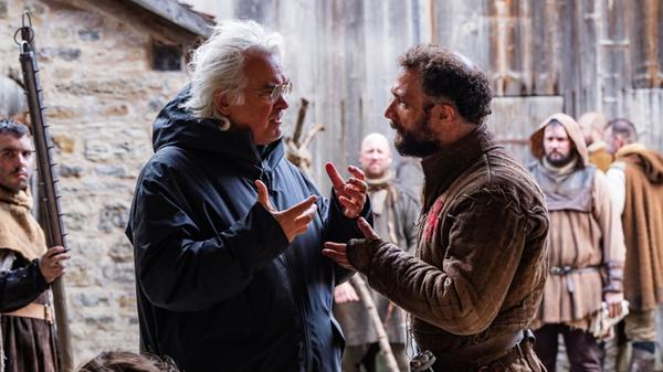 Regisseur Paul Greengrass (l) und Schauspieler Co