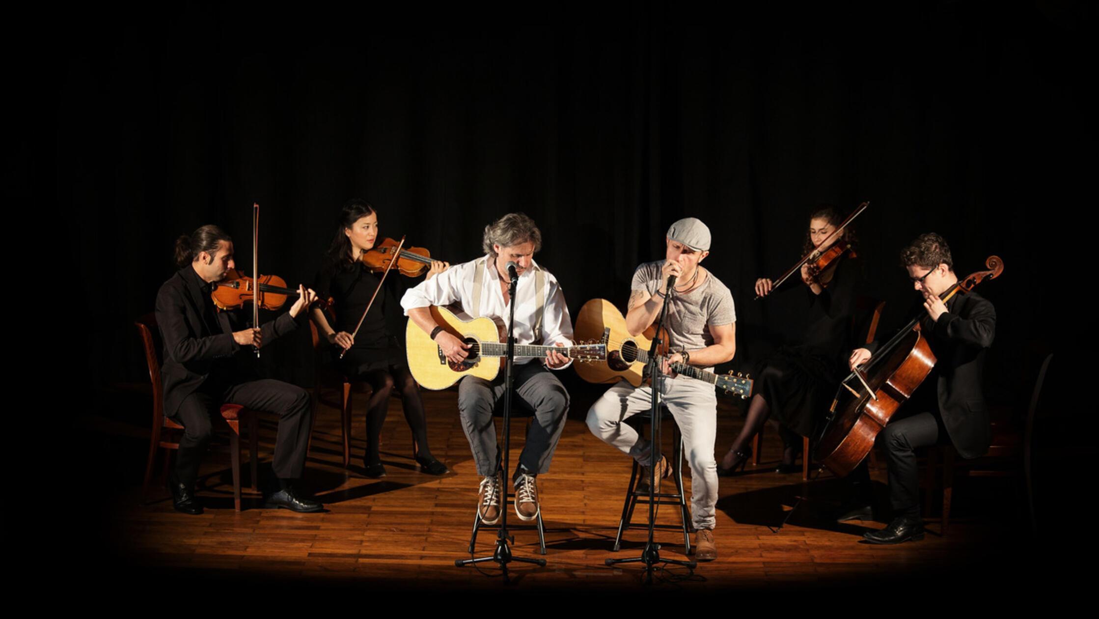 Duo Graceland mit Streichquartett & Band.