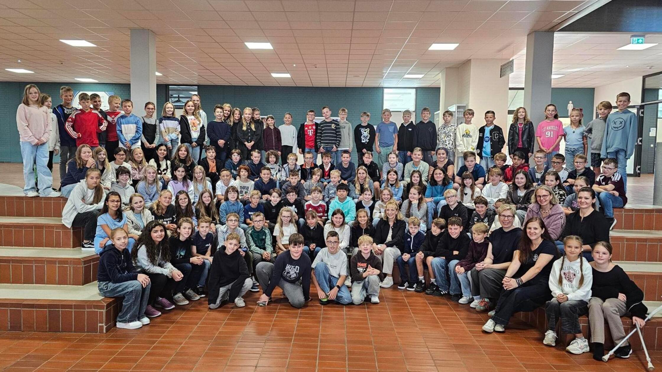 Alle neuen Fünftklässler der Realschule Gräfenberg