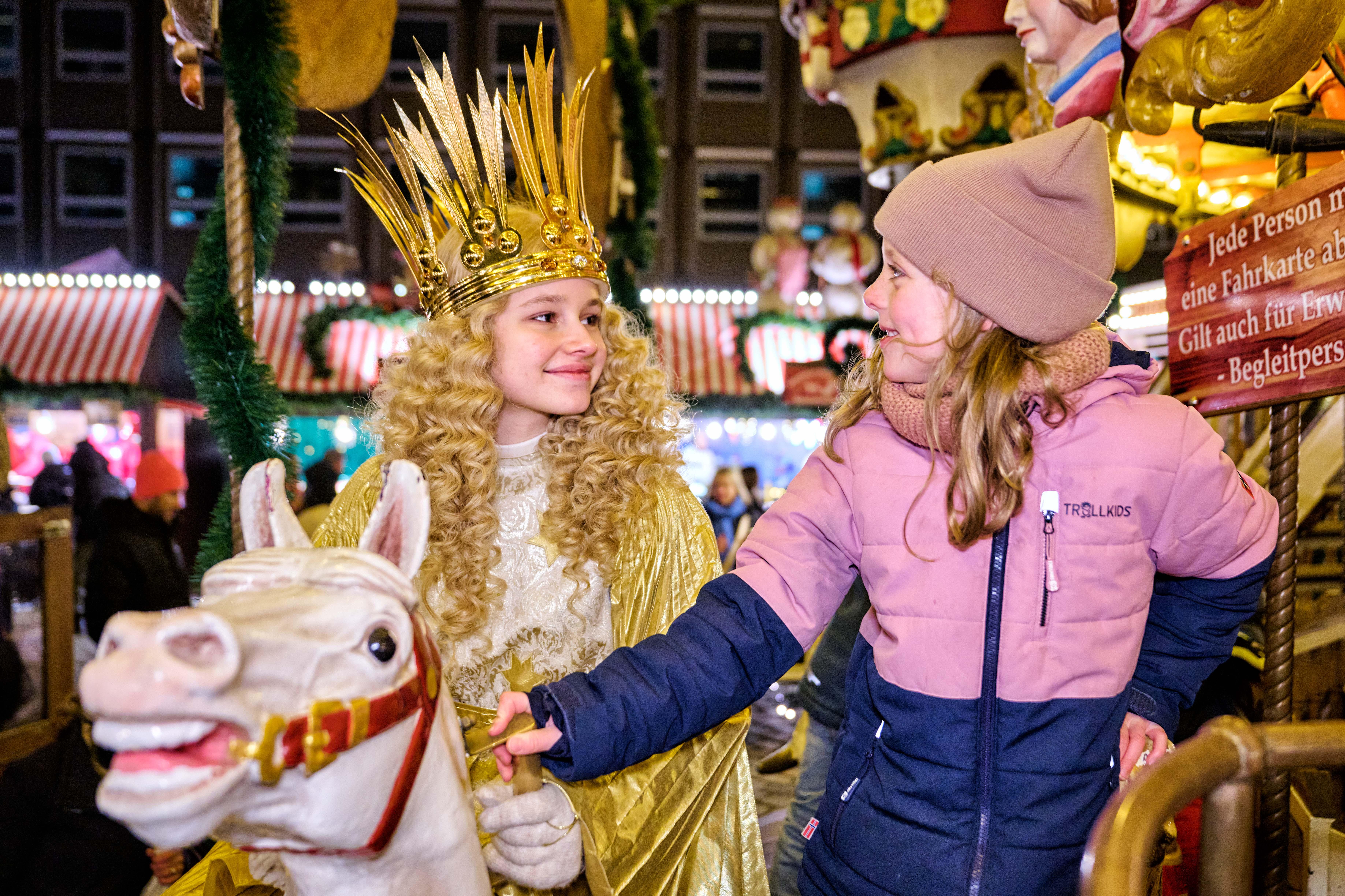 Christkind auf der Kinderweihnacht