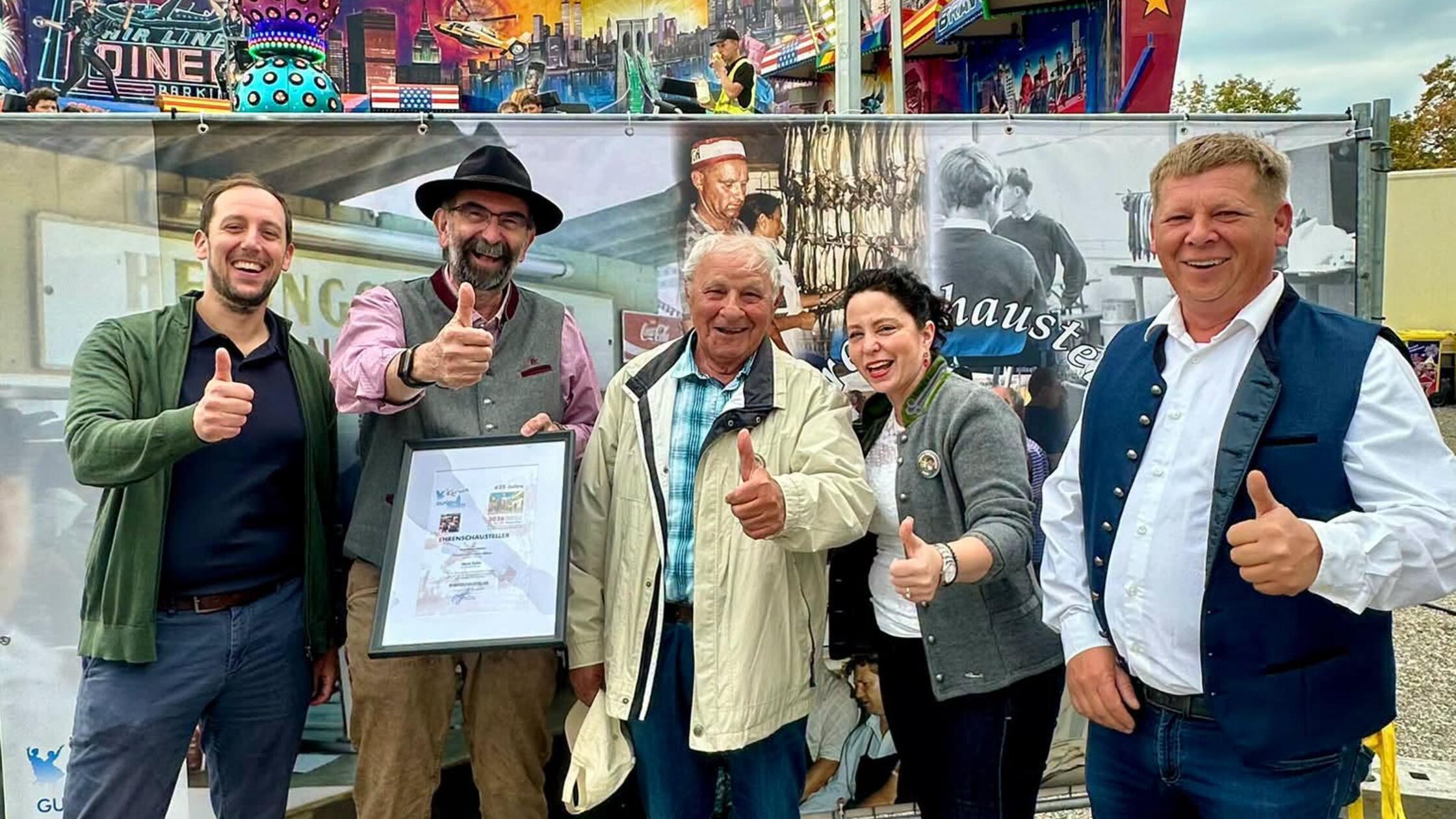 Horst Kuhn ist Ehrenschausteller