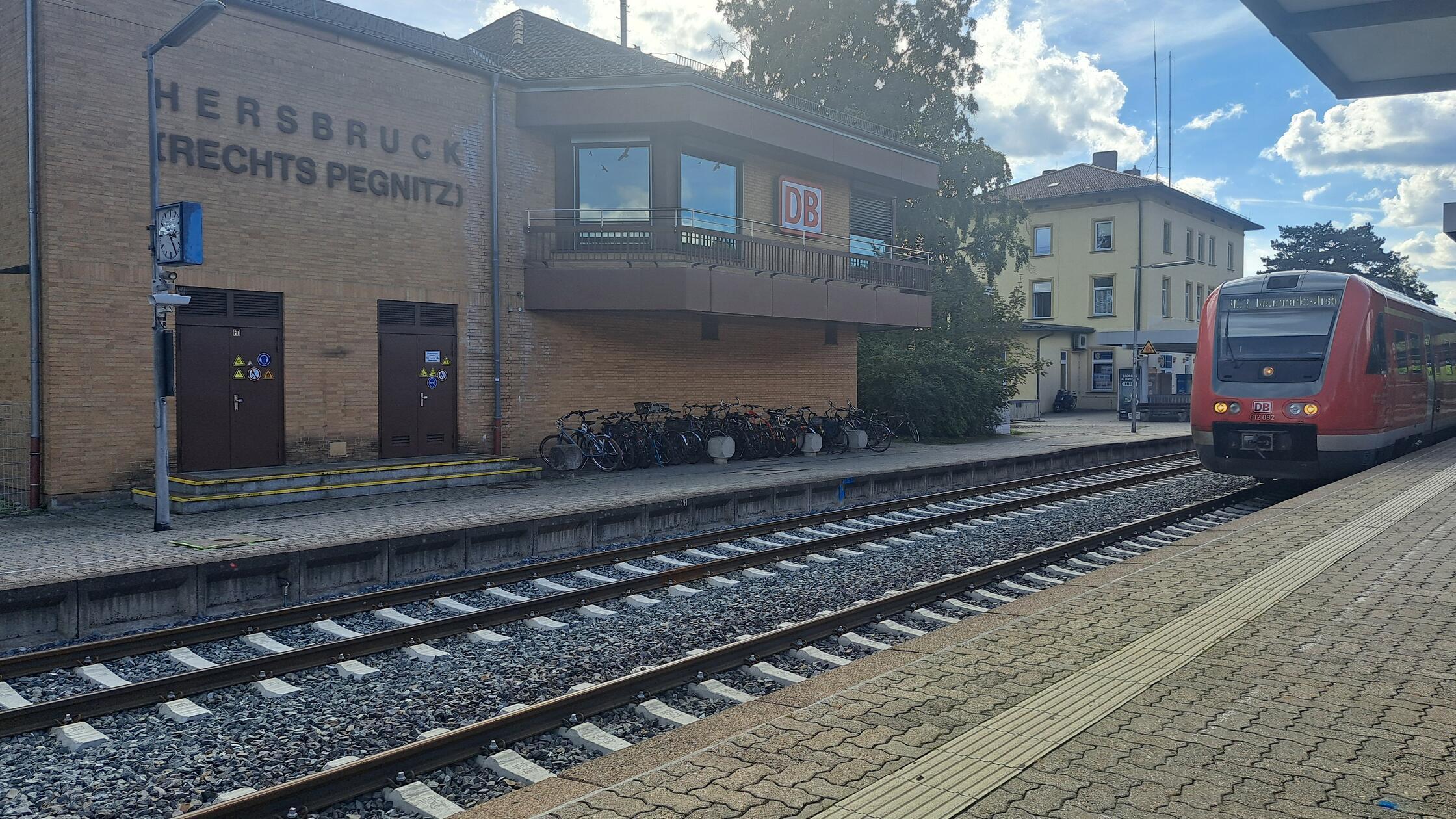 Bahnhof Hersbruck rechts der Pegnitz