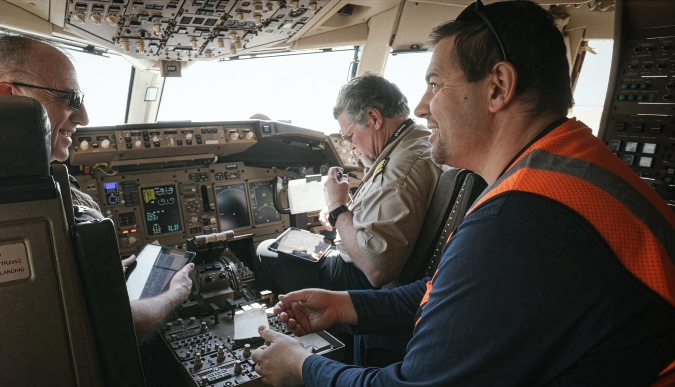 Christian Lambertus im Cockpit