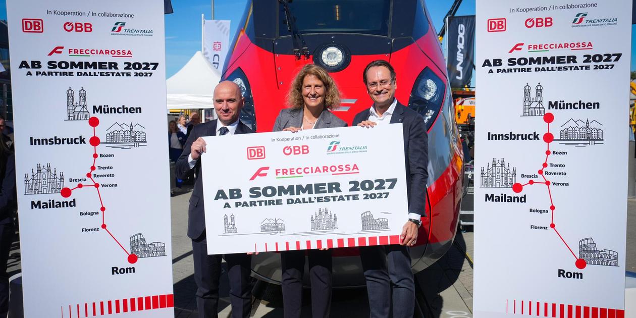 Speed and comfort: Presentation of the Italian high-speed train ...
