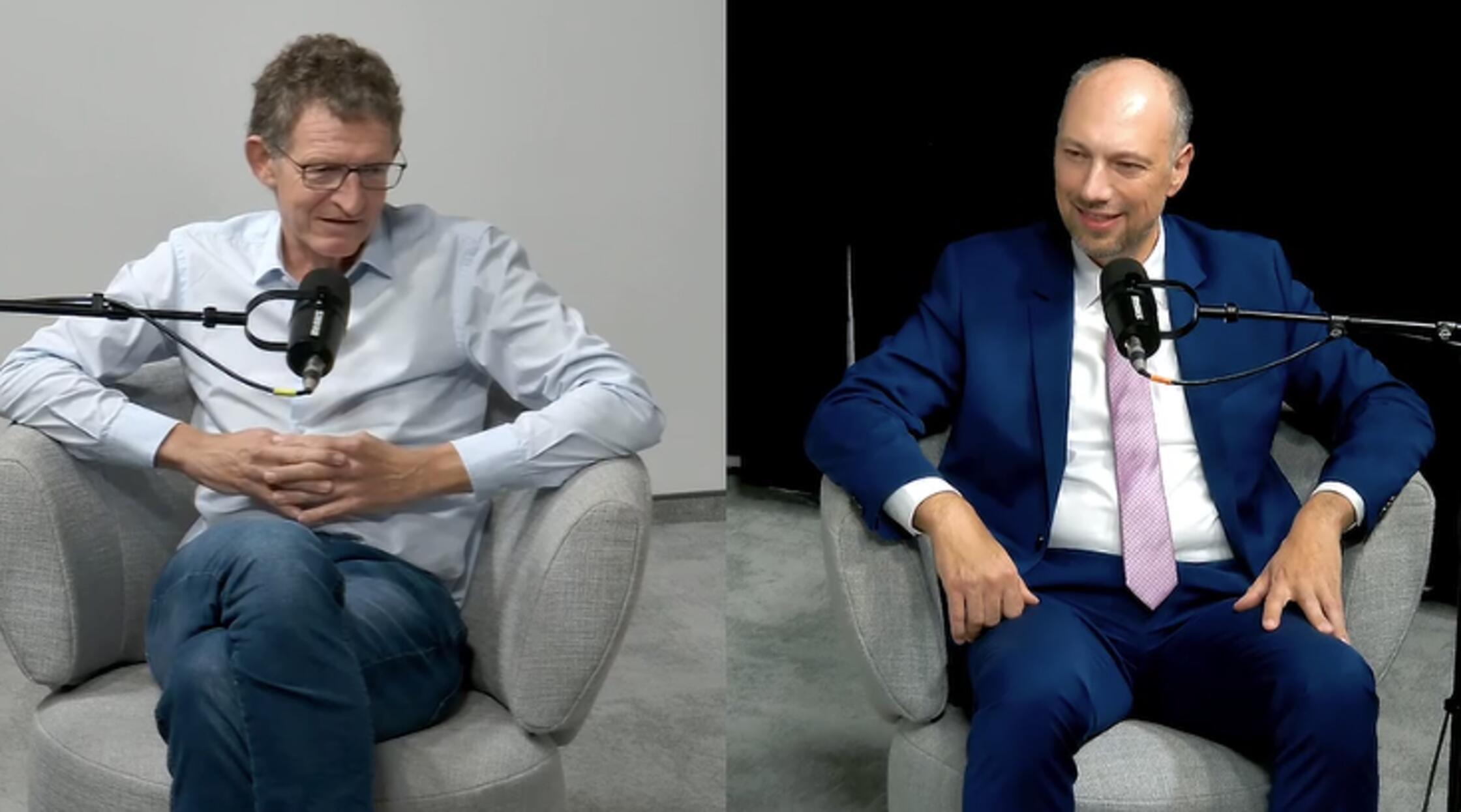 Husarek und Krieglstein Interview Stadion