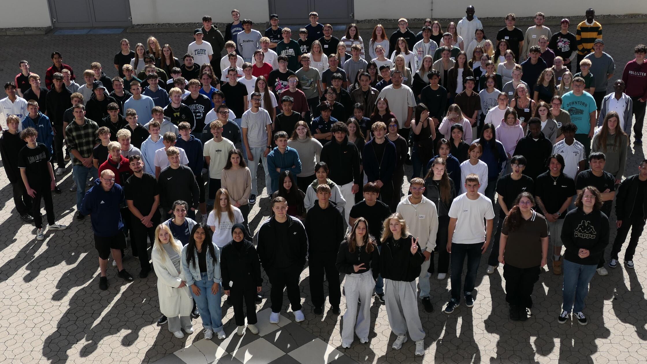 Bild neue Schüler an der Berufsschule Gunzenhausen