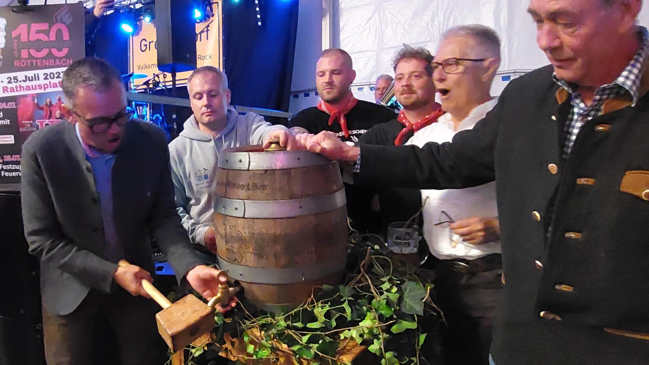 Kurz das Fass visiert, draufgehauen. Der erste Sch